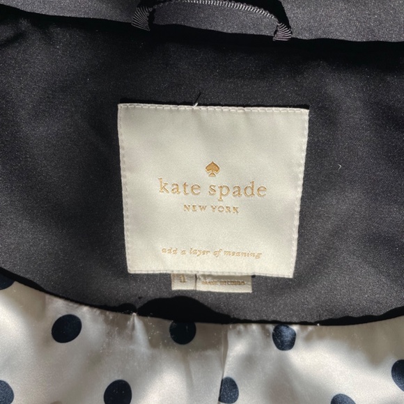 Kate Spade Down Puffer Jacket, black with faux fur trim 0 - Picture 3 of 4